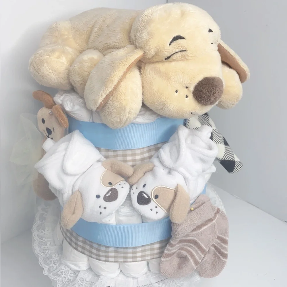 Puppy Diaper Cake